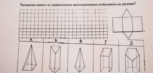 Развертка какого из приведенных многогранников изображена на рисунке? И , объясните ответ