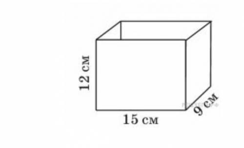 Най­ди­те объём ко­роб­ки, име­ю­щей форму пря­мо­уголь­но­го па­рал­ле­ле­пи­пе­да. ответ дайте в с