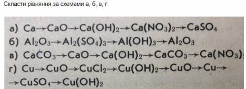 Сложить уровнение за а,б,в,г