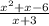 \frac{ {x}^{2} + x - 6 }{x + 3}