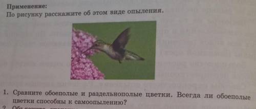 Сравните обоеполые и раздельнополые цветки. Всегда ли обоеполые цветки к самоопылению? ​