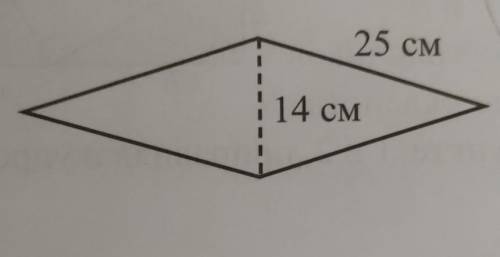 Найдите площадь ромба по рисунку ​