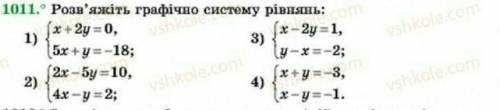 Решить графическим методом системы уравнений. С подробным решением. ​