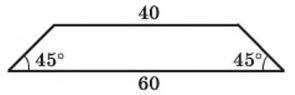 Знайти площу трапеції, зображеної на рисунку.