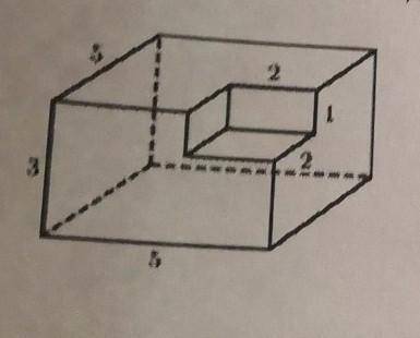 6. Найдите площадь поверхности прямоугольного параллелепипеда, из которого вырезали прямоугольныйпар
