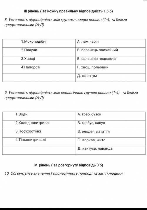 Будь ласка іть кр по біології! не пишіть фігню ​