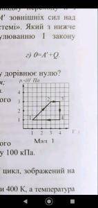 ідеальний одноатомний газ здійснив замкнутий цикл зображений на малюнку 1 визначити роботу газу за ц