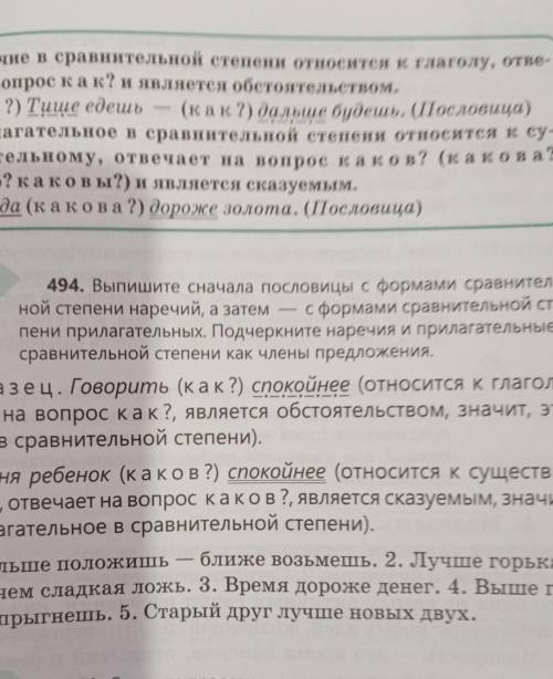 2) Выполни упражнение 494 ( письменно)​