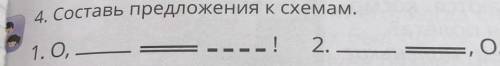 5. Mamy my4. Составь предложения к схемам.--!2. -,0. 3.1.0,-=, О!​