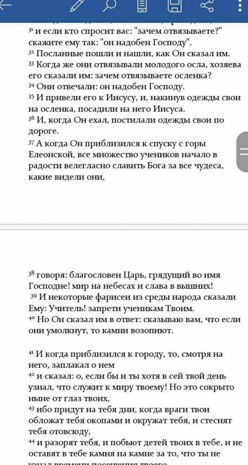 1. Какого Царя ждали и приветствовали люди, земного или Небесного? 2. Почему заплакал Христос?3. Пос