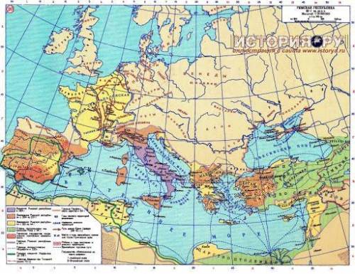 Укажите территорию Римской империи в первом втором веке до нашей эры ​