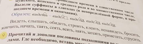 Запиши глаголы в времени и в единственном числе мужского женского и среднего рода и во множественном