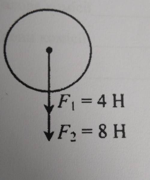 Знайдіть рівнодіючу сил, які показані на малюнку а) 4Н б) 8Н в) 12Н г) 24Н я верно поняла, что верны