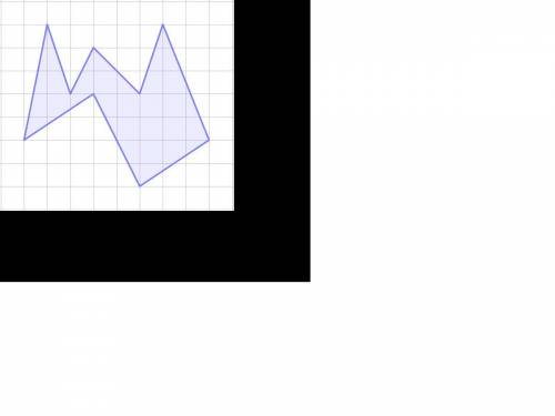 Найдите площадь закрашенной фигуры, если площадь одной клетки равна 1 кв.см.