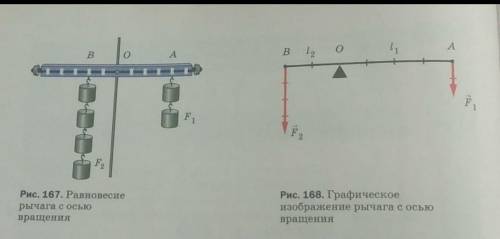 составьте две задачи из этих двух рисунков отдельнос формул рычага !​