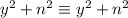 y^2+n^2\equiv y^2+n^2