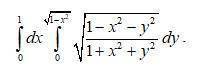 Используя полярные координаты, найдите двойной интеграл: