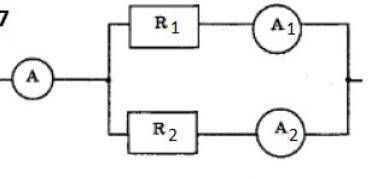 Резистори в електронному колі мають опір R1=2 Ом та R2=4 . Покази амперметра А2 дорівнює 2А . Знайді