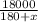 \frac{18000}{180 + x}