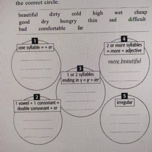 1 GRAMMAR comparative adjectives a Write the comparative forms of these adjectives in the correct ci