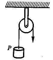 На какую высоту поднимется груз Р, если свободный конец каната опустился на 2 м? С объяснением