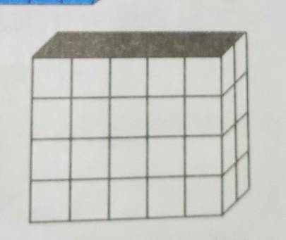 Скольким кубическим единицам равен объем прямо- угольного параллелепипеда, верхняя грань которогона 
