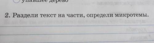 2. Раздели текст на части, определи микротемы.​