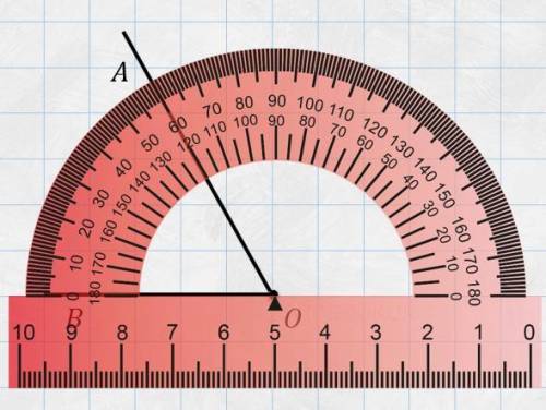 Определите градусную меру угла АОВ.  120 60 0 180