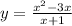 y=\frac{x^{2} -3x}{x+1}