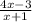 \frac{4x - 3}{x + 1}