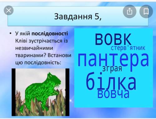 Які якій послідовності кліві зустрічається із незвичайними тваринами