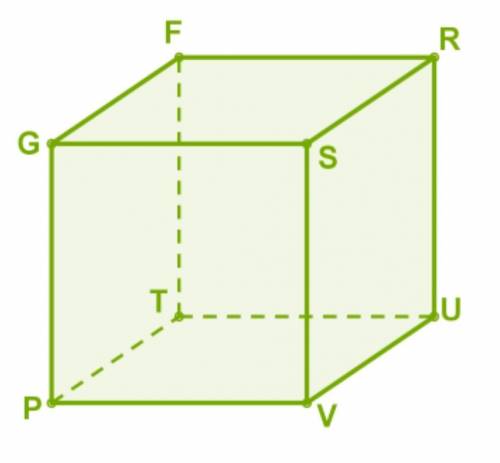 Дан куб PTUVGFRS. Определи правильные пары параллельных прямых. 1. PF∥ •SU•VR2. TR∥ •PS•VG​