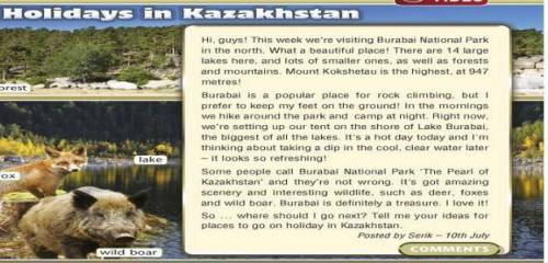 Найдите в тексте 3 предложения в Present Continuous tense и напишите. Holidays in Kazakhstan​