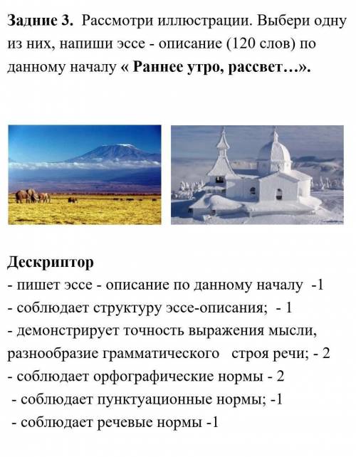 Эссе 6 класс тема и Дескрипция на фото, Сор​