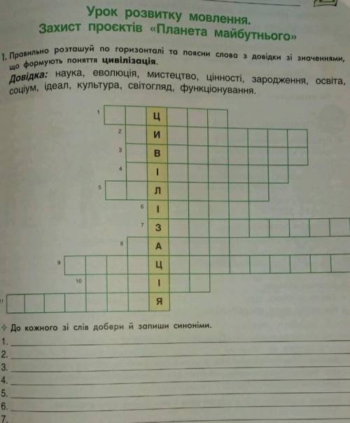 Урок розвытку мовлення захист проектiв Планета майбутнього :)))​