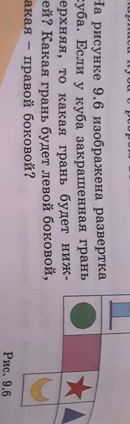 174стр 1304номер На рисунке изображена развёртка кого есть ли у куба разрешённая экран Верхняя такая