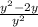 \frac{y { }^{2} - 2y}{y {}^{2} }