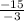 \frac{-15}{-3}