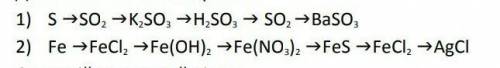 Запишіть рівняння реакцій, що дозволяють здійснити вказані перетворення. ​