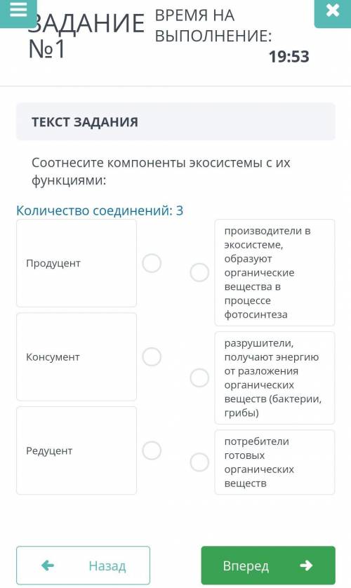 Количество соединений: 3 производители в экосистеме, образуют Продуцент органические вещества в проц