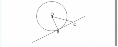 Прямая bc касается окружности с центром о и радиусом ob=1,6 в точке b чему равна длина отрезка oc нс