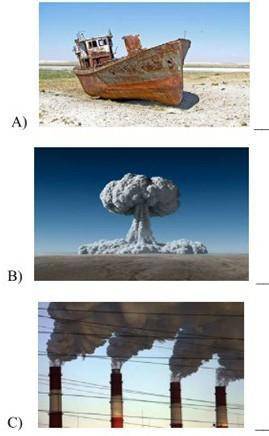 Определить экологические катастрофы. можете написать места, которые показаны на рисунке (поищите в у