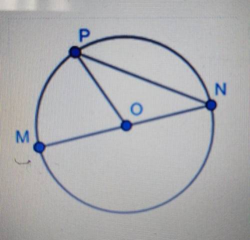 ОТ На рисунку точка О- центр кола,кут OPN=24°. Знайдіть кут МОР.​