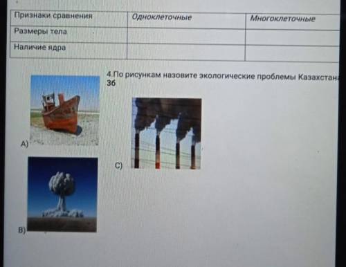 3.Сраните одноклеточные и многоклеточные организмы.Подскажите . Сор у меня ​