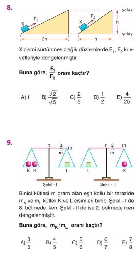 Bu 2 soruya baka bilirmisiniz lütfen ​