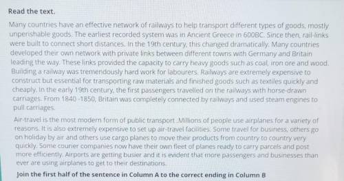 Join the first half of the sentence in Column A to the correct ending in Column B 1) Many remote com