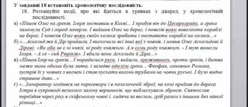 Розташуйте події,про які йдеться в уривках з джерел,у хронологічній послідовност !​