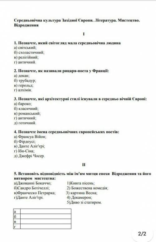 Контрольна робота історія ів​