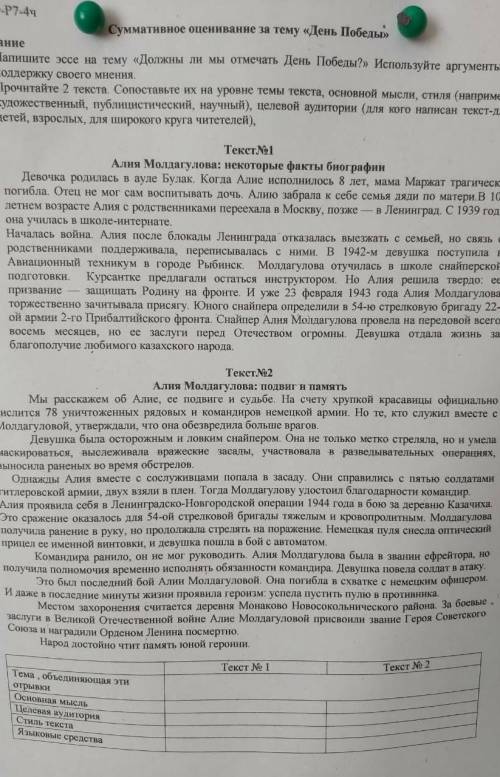 текст 1 Алия малдагулова: некоторые факты биографии по этим критериям. основа мысли, целевая аудитор