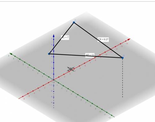 Даны вершины треугольника ABC : A(1; 2;3) , B(4; -10; 7), С(3;-1;9). Найти: Середину отрезка СВ. Най